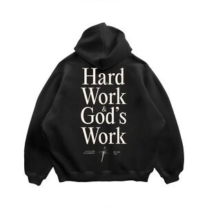 Mentality Brand
Heaven’s Will
Hard Work & God’s Work 
Men’s Med Hoodie
Brand New